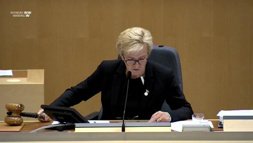 Stillbild från Debatt om förslag, Motåtgärder på skatteområdet mot icke samarbetsvilliga jurisdiktioner och vissa andra inkomstskattefrågor