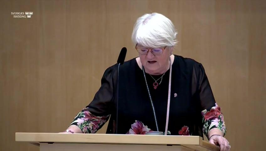 Stillbild från Debatt om förslag, Riksrevisionens rapport om återvändandeverksamheten