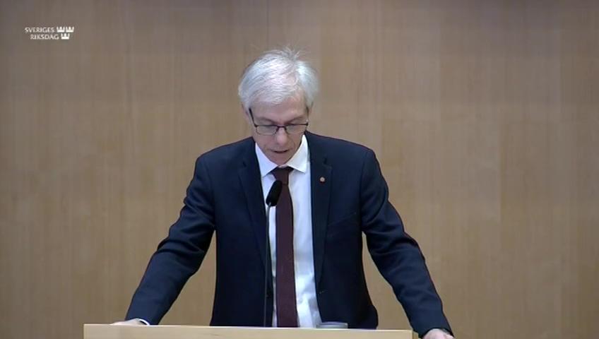 Stillbild från Debatt om förslag, Frågor om placerade barn och unga