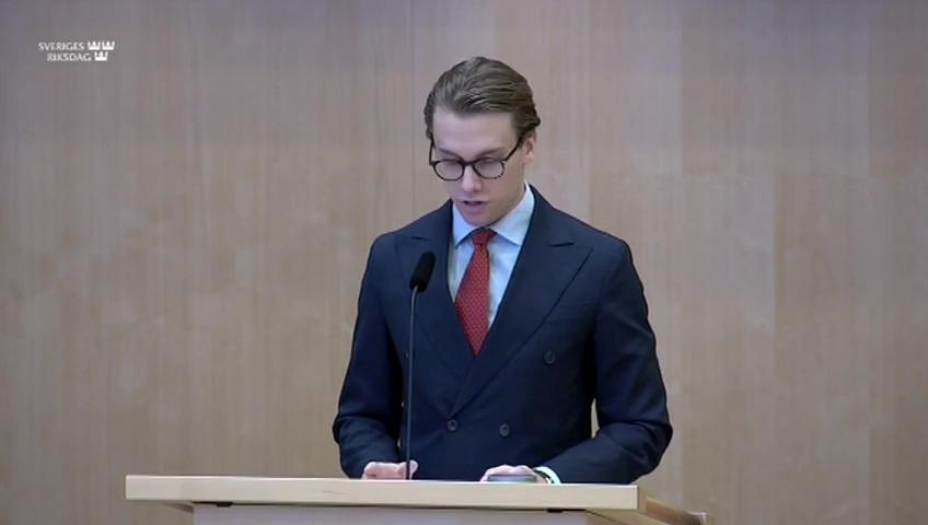 Stillbild från Debatt om förslag, Avgifter vid återköp och flytt av fond- och depåförsäkringar