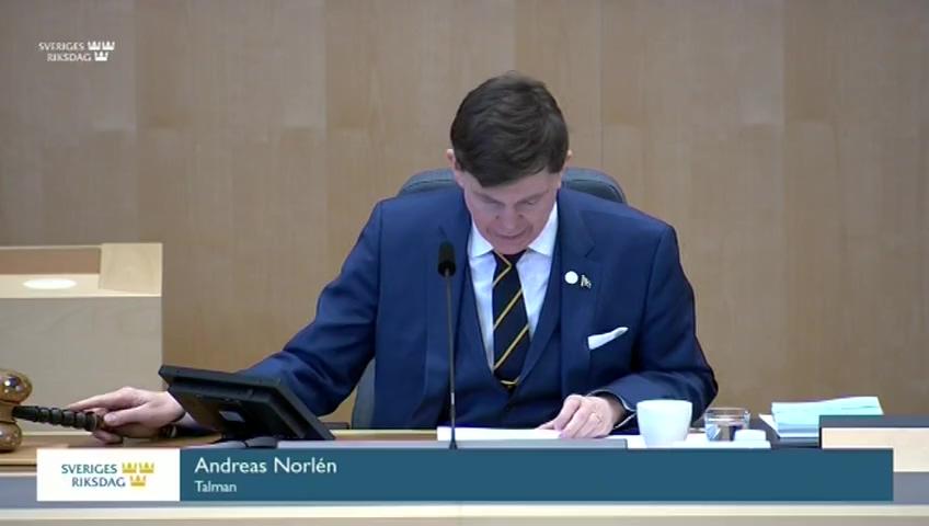 Stillbild från Debatt om förslag, Allmänna helgdagar m.m.