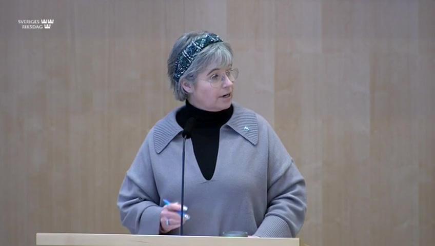 Stillbild från Debatt om förslag, Nya bestämmelser om hållbarhetsrelaterade upplysningar för vissa aktörer på finansmarknadsområdet