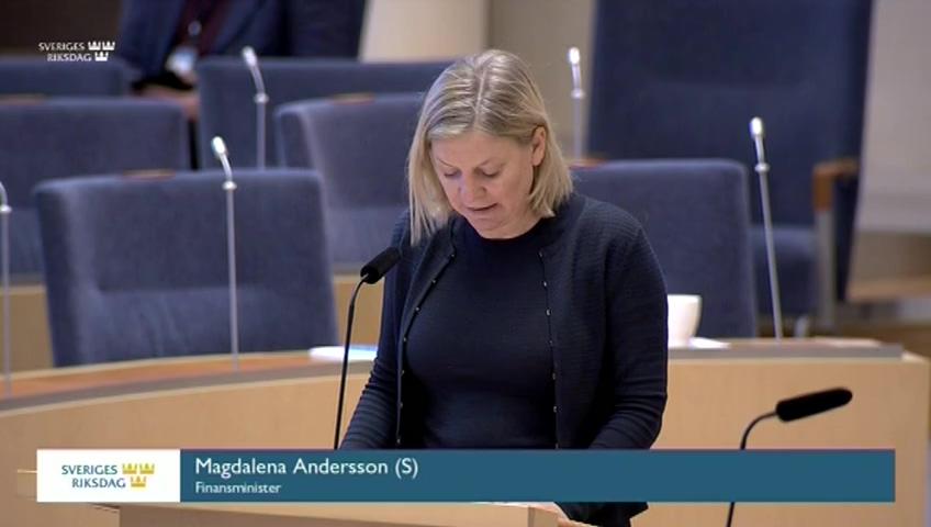 Stillbild från Interpellationsdebatt: Stöldligornas framfart i Sverige