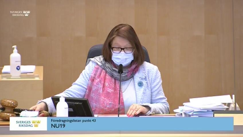 Stillbild från Debatt om förslag, Gränsöverskridande tillgång till radio- och tv-program