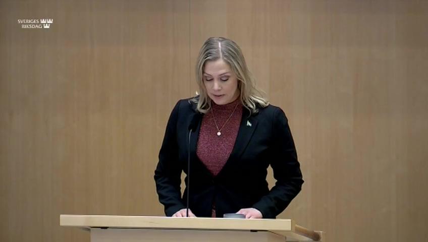 Stillbild från Debatt om förslag, Skadeståndets omfattning vid finansiell rådgivning