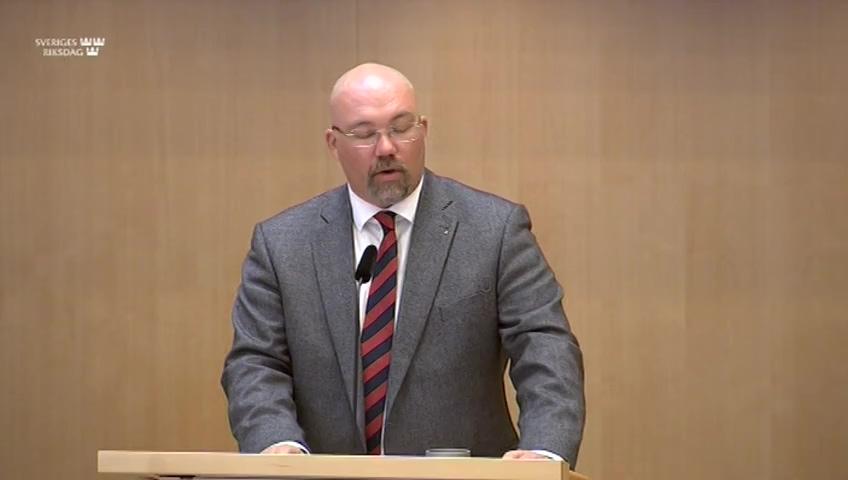 Stillbild från Debatt om förslag, Hushållningen med mark- och vattenområden