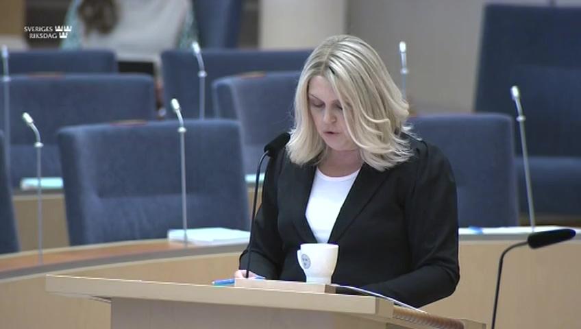 Stillbild från Interpellationsdebatt, Lagstiftningen om könsdysfori