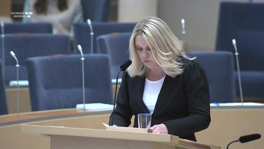 Stillbild från Interpellationsdebatt, Boverkets hantering av lagen om bostadsanpassningsbidrag