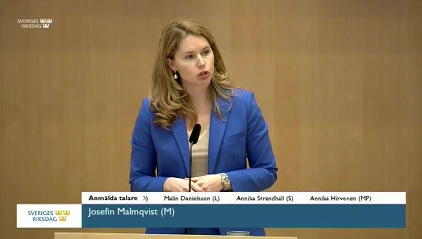 Stillbild från Debatt om förslag, Jämställdhet och åtgärder mot diskriminering