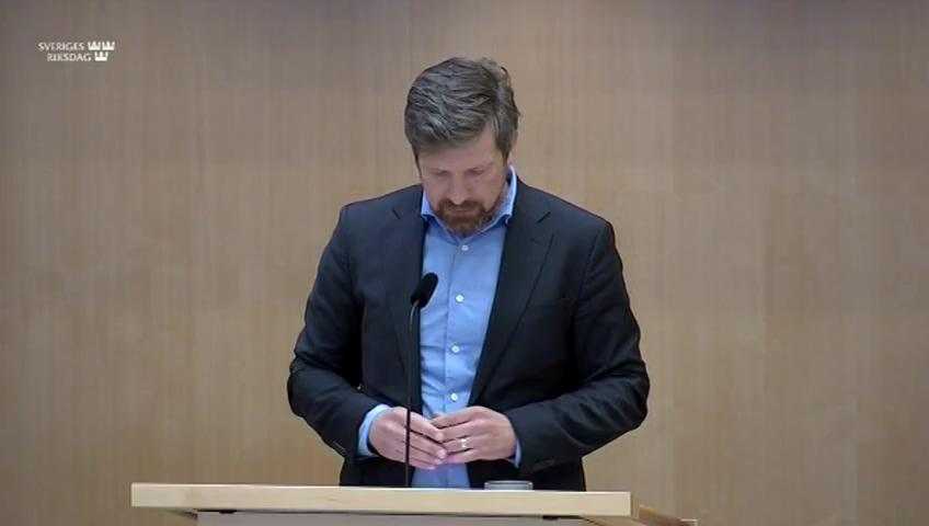 Stillbild från Debatt om förslag, En effektivare hantering av ärenden om överförande av straffverkställighet