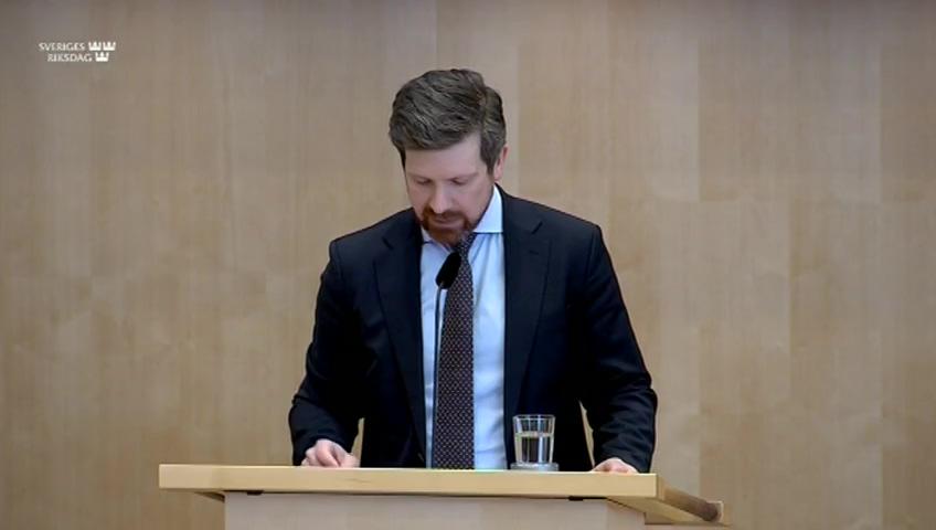 Stillbild från Debatt om förslag, Hemlig dataavläsning