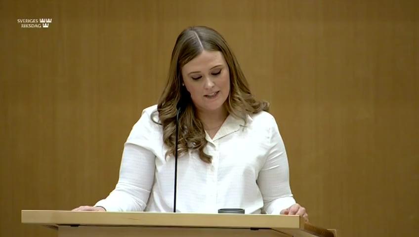 Stillbild från Debatt om förslag, Riksrevisionens rapport om Sidas humanitära bistånd och långsiktiga utvecklingssamarbete