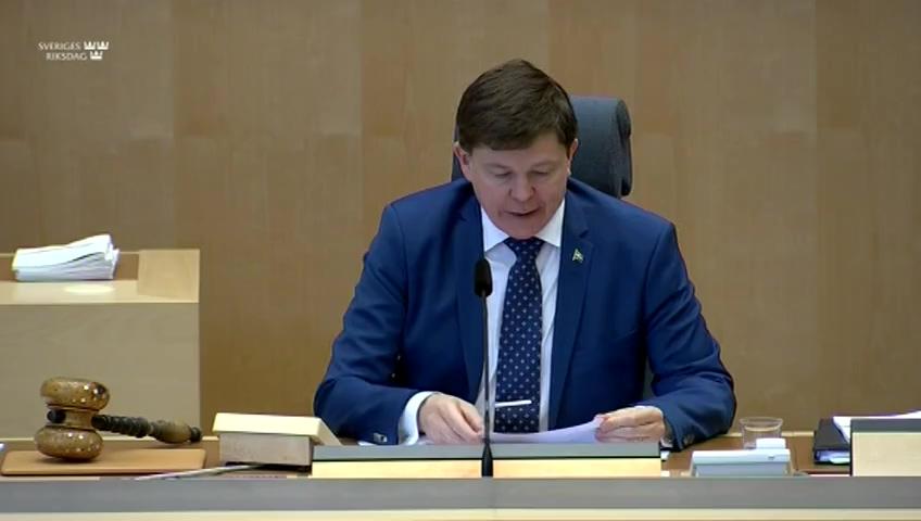 Stillbild från Debatt om förslag, Genomförande av direktivet om skattetvistlösningsmekanismer inom EU