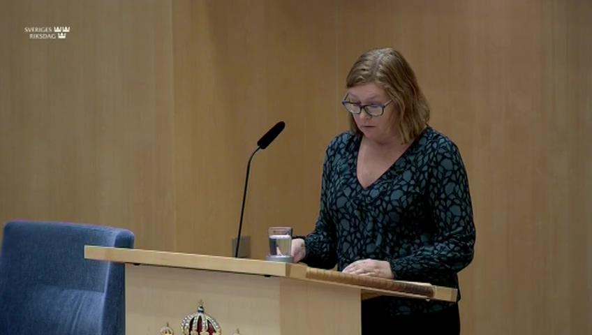 Stillbild från Debatt om förslag, Etikprövning av forskning - tydligare regler och skärpta straff