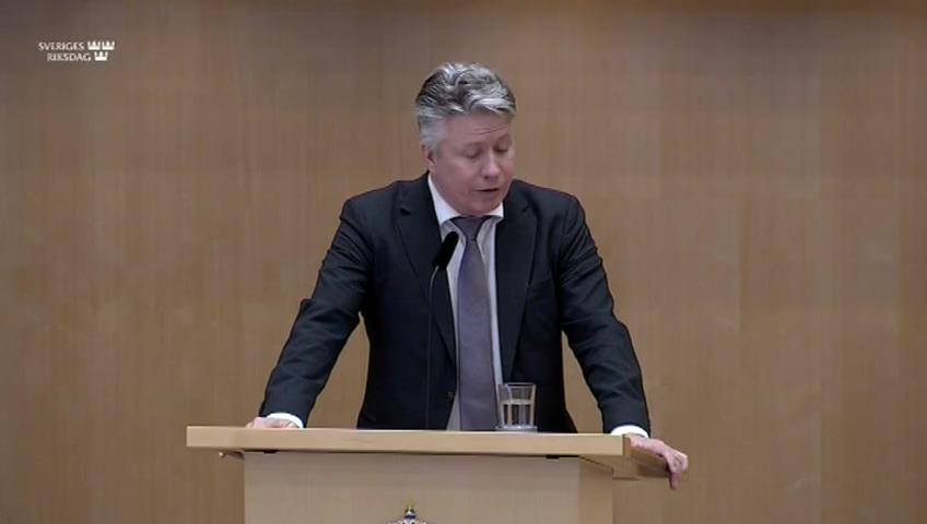 Stillbild från Debatt om förslag, Trängselskatt i Marieholmstunneln i Göteborg