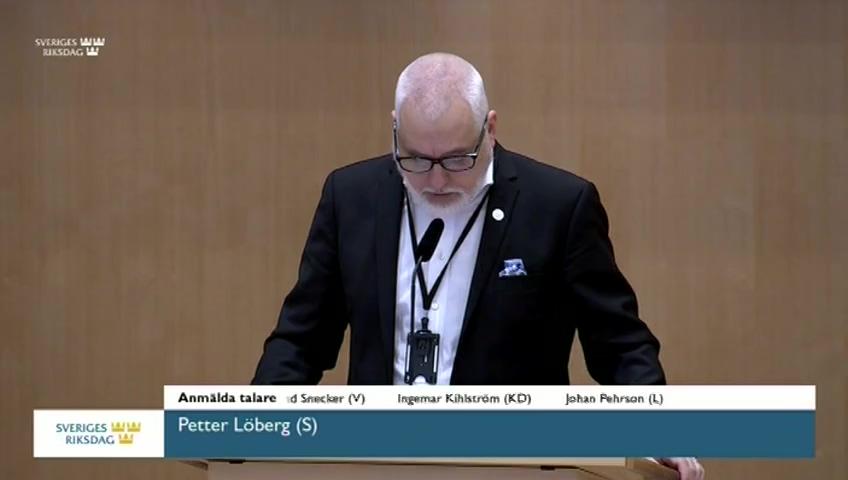 Stillbild från Debatt om förslag, Unga lagöverträdare