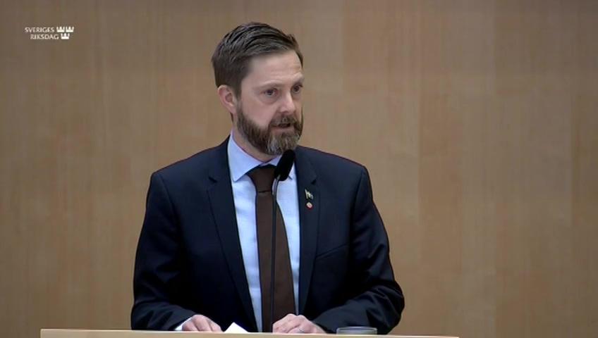 Stillbild från Debatt om förslag, Personligt betalningsansvar i aktiebolag