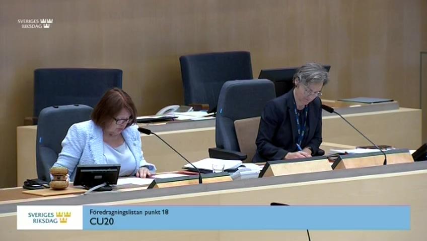 Stillbild från Debatt om förslag, Några fastighetsrättsliga frågor