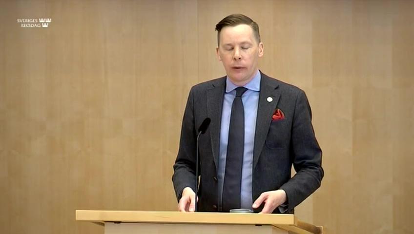 Stillbild från Debatt om förslag, Arbetsmiljö och arbetstid