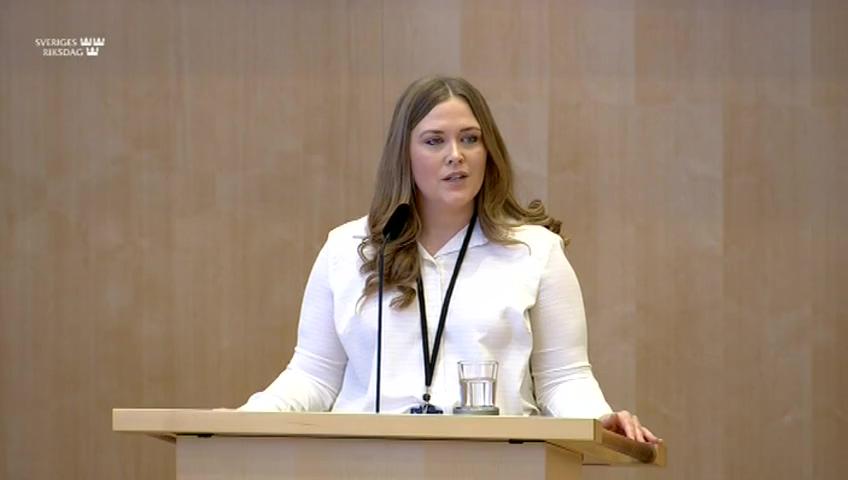 Stillbild från Debatt om förslag, Barnpornografibrottet och preskription av brott mot barn