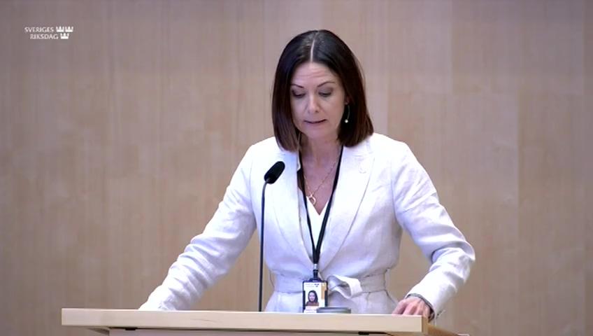 Stillbild från Debatt om förslag, Nya befogenheter på konsumentskyddsområdet