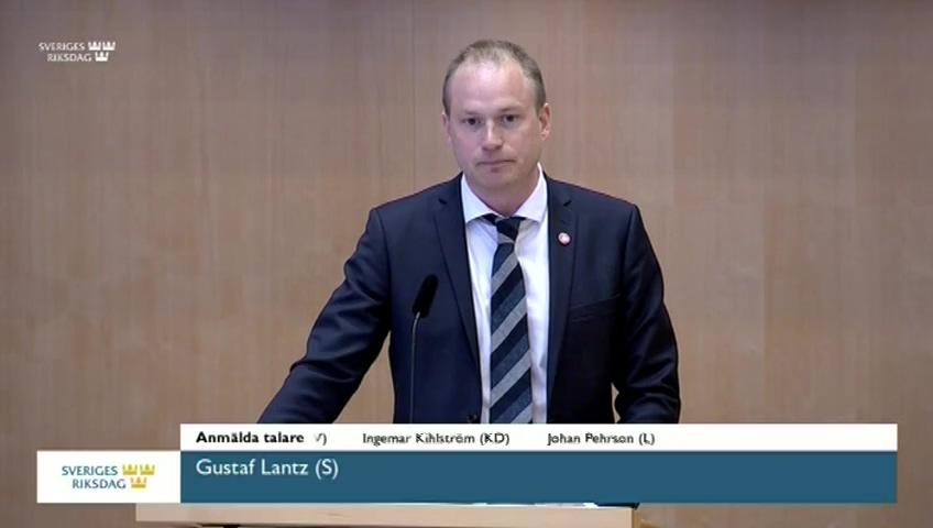 Stillbild från Debatt om förslag, Straffrättsliga frågor