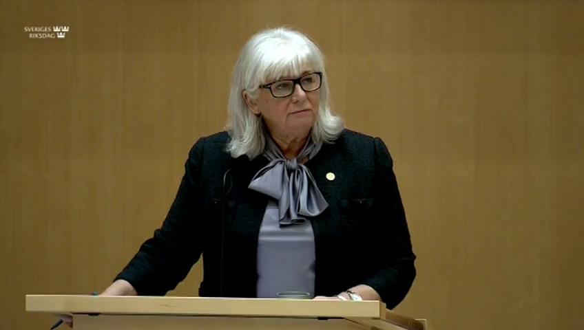 Stillbild från Debatt om förslag, Nya regler om uppehållstillstånd för forskning och studier inom högre utbildning