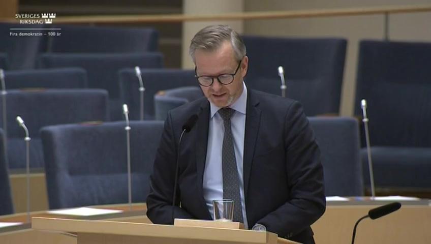 Stillbild från Interpellationsdebatt, Elpriset
