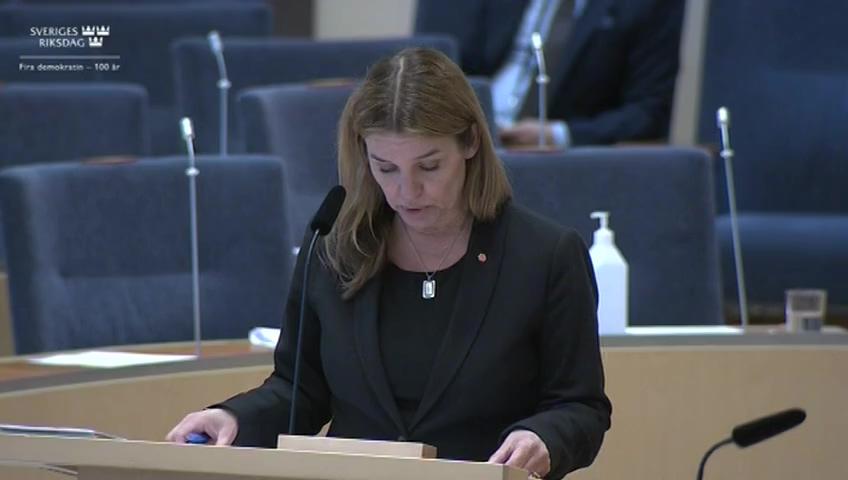 Stillbild från Interpellationsdebatt, Drivmedelspriset och en levande landsbygd