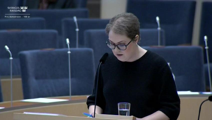 Stillbild från Interpellationsdebatt, Längre lördagsöppet på Systembolaget