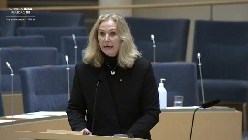Stillbild från Interpellationsdebatt, Beslut om Operan