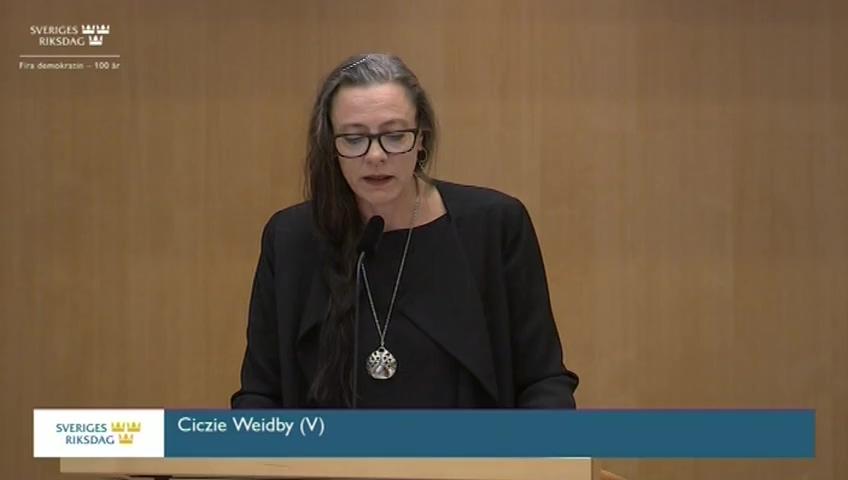 Stillbild från Debatt om förslag, Genomförande av visselblåsardirektivet