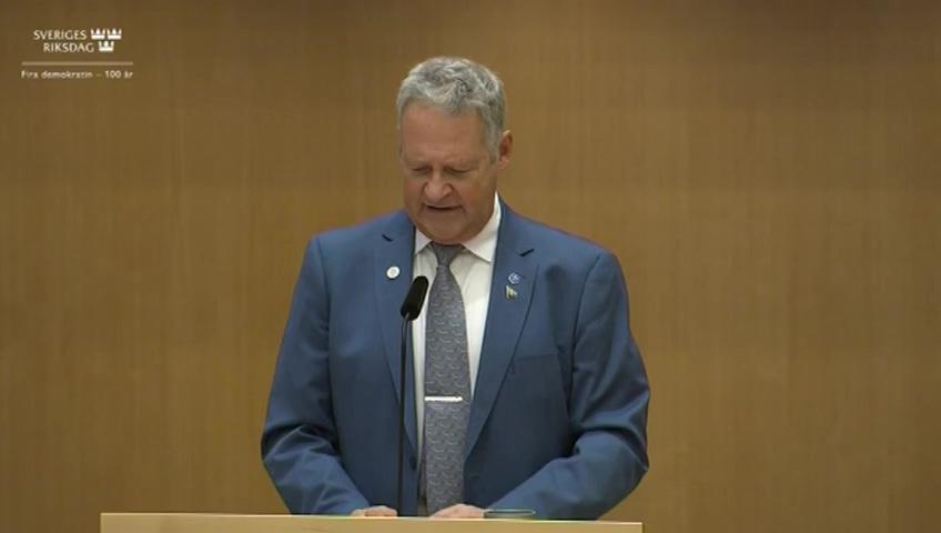 Stillbild från Debatt om förslag, Riksrevisionens granskning av miljöskatter på lång sikt