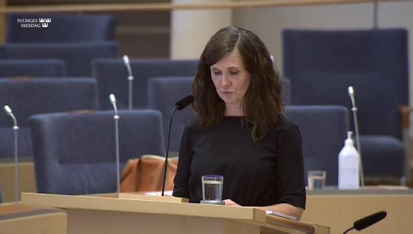 Stillbild från Interpellationsdebatt, Cementbristens effekt på bostadsbyggandet