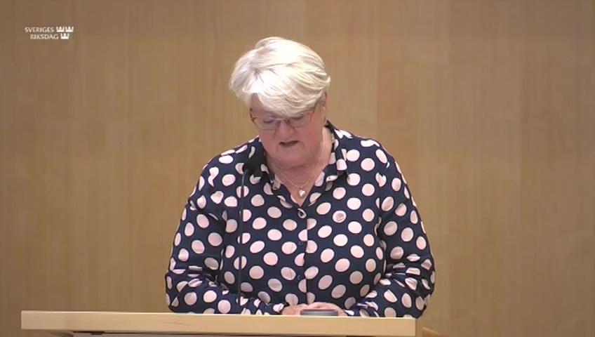 Stillbild från Debatt om förslag, Testning vid verkställighet av utvisningsbeslut