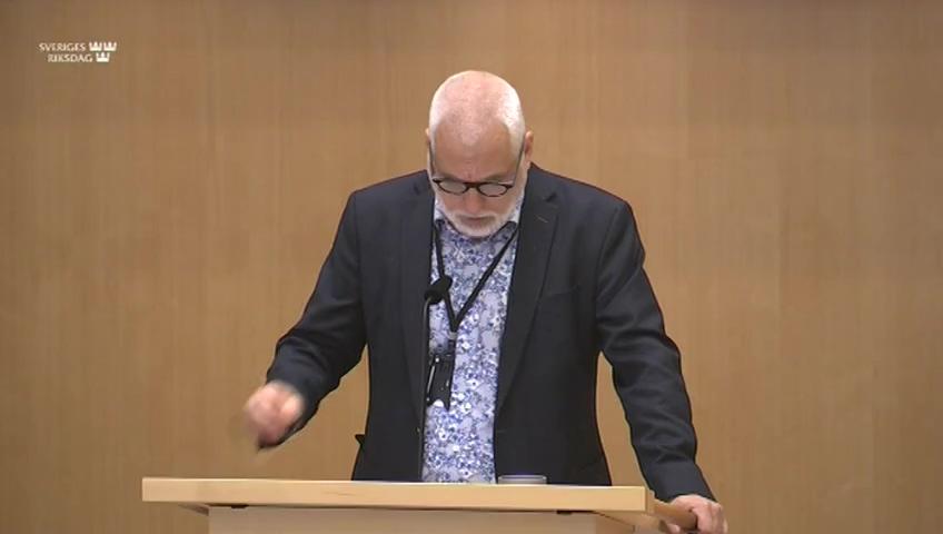 Stillbild från Debatt om förslag, Tullverket ges en utökad möjlighet att ingripa mot brott