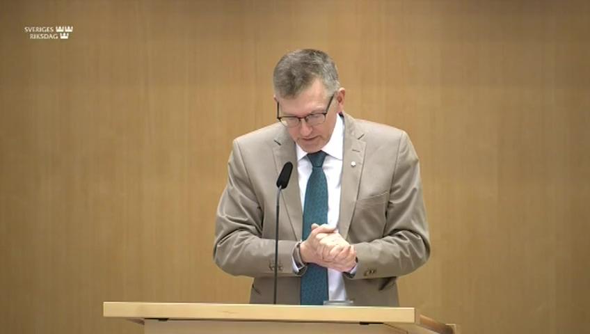 Stillbild från Debatt om förslag, Utfodring av vilt