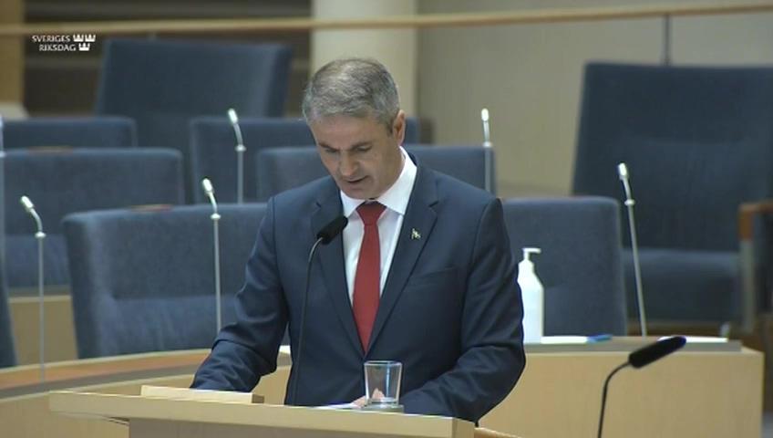 Stillbild från Interpellationsdebatt, Besöksnäringens förutsättningar