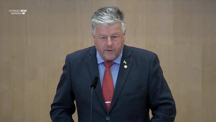 Stillbild från Debatt om förslag, Mervärdesskatt