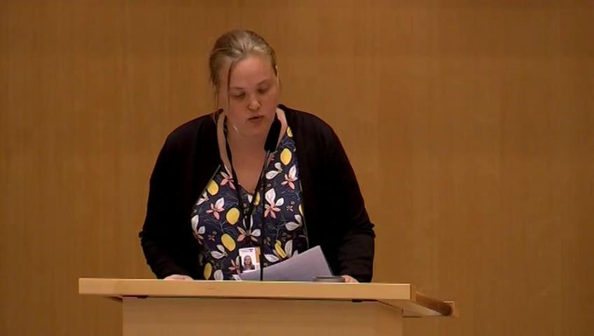 Stillbild från Debatt om förslag, Beskattning av uthyrning av vårdpersonal