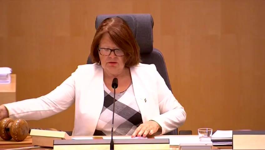 Stillbild från Debatt om förslag, Aktivitetsgrad i fondförvaltning