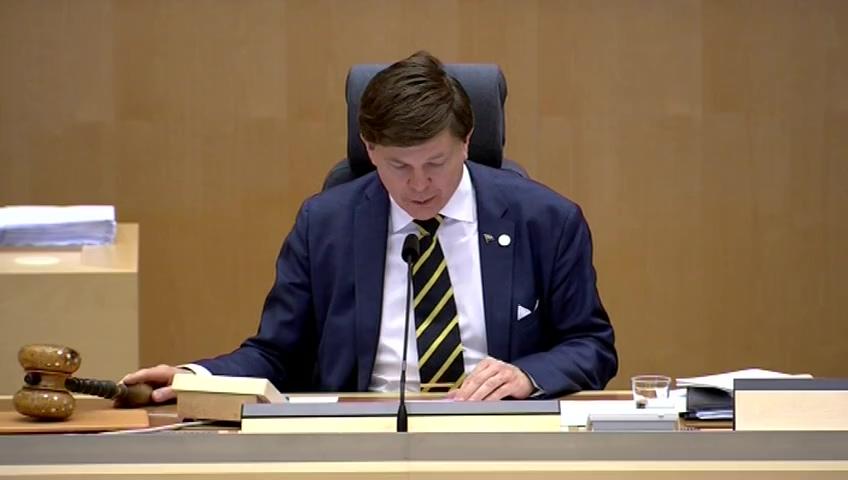 Stillbild från Debatt om förslag, ILO:s rekommendation om sysselsättning och anständigt arbete för fred och motståndskraft