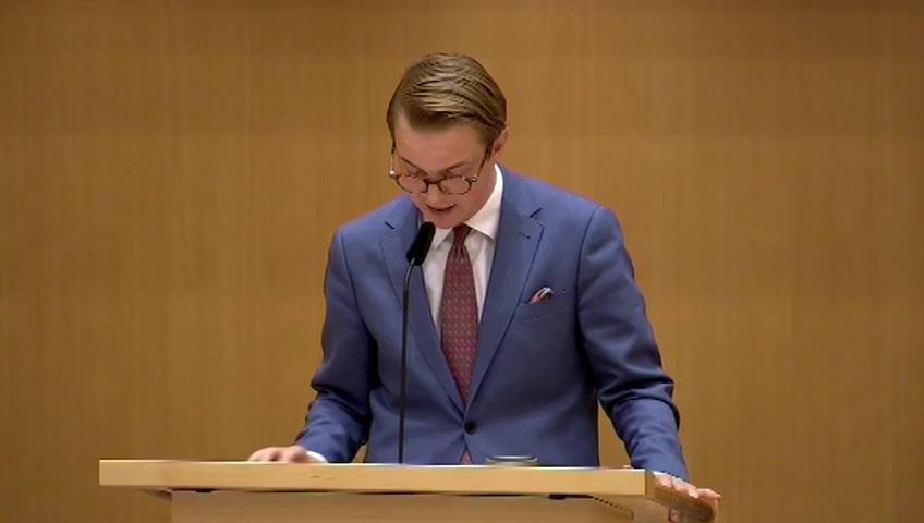 Stillbild från Debatt om förslag, Genomförande av barnrättsdirektivet och några andra straffprocessuella frågor