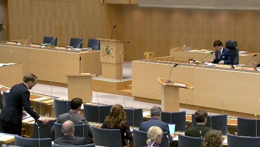 Stillbild från Debatt om förslag, Åtgärder för att mildra konsekvenserna på det sociala området med anledning av brexit