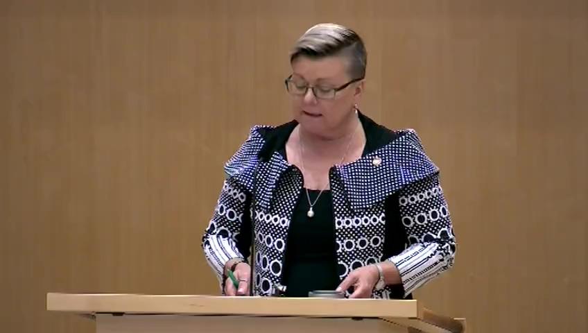 Stillbild från Debatt om förslag, Riksbankens förvaltning 2018