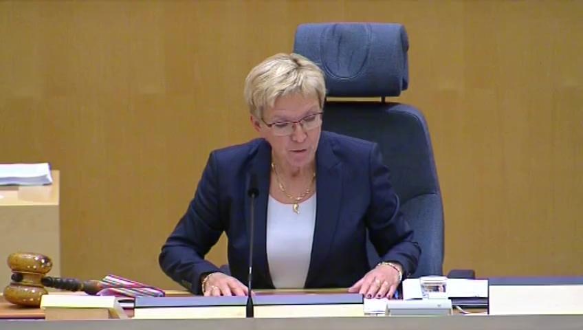 Stillbild från Debatt om förslag, Ändrade mediegrundlagar (vilande grundlagsbeslut, m.m.)