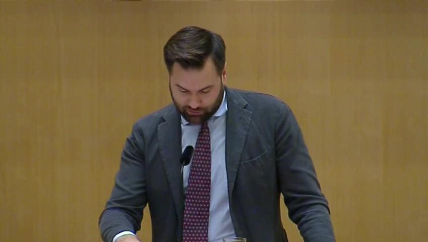 Stillbild från Debatt om förslag, En nationell strategi för ESS och den omgivande kunskapsmiljön