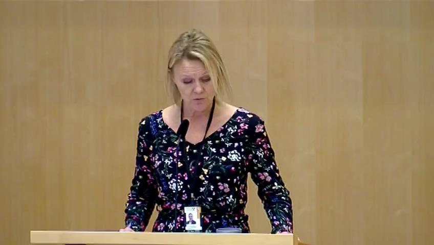 Stillbild från Debatt om förslag, Framtidens äldreomsorg - en nationell kvalitetsplan