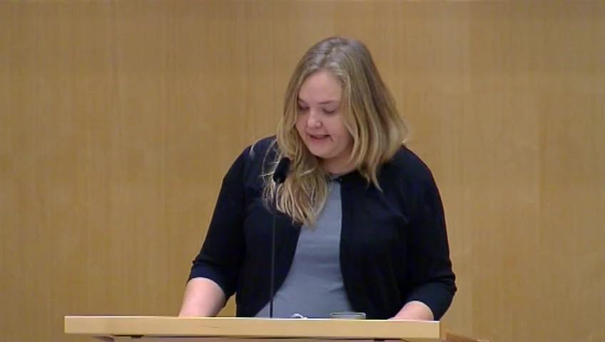 Stillbild från Debatt om förslag, Ändrade regler för Första–Fjärde AP-fonderna