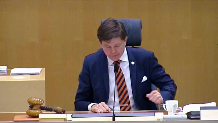 Stillbild från Debatt om förslag, Riksrevisorernas årliga rapport 2018